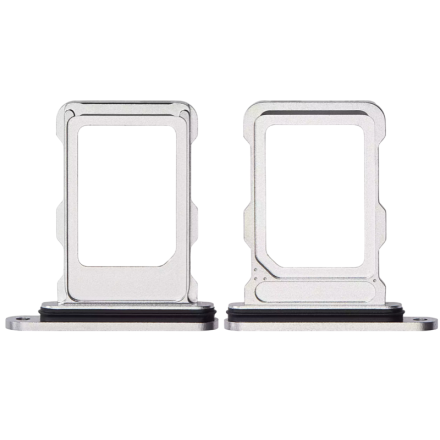 For iPhone 16 Pro / 16 Pro Max Single SIM Card Tray - White Titanium		