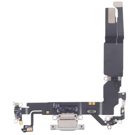 For iPhone 17 Charging Port Flex Cable Ribbon - Black - OEM Pulled