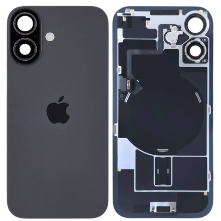 For iPhone 17 Battery Door Back Cover - Black