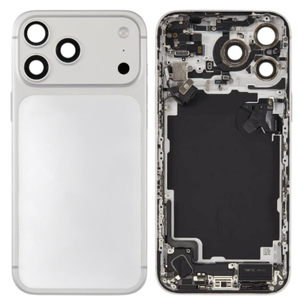 For iPhone 17 Pro Max Back Glass Housing Assembly - Silver