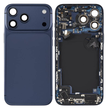 For iPhone 17 Pro Max Back Glass Housing Assembly - Deep Blue	