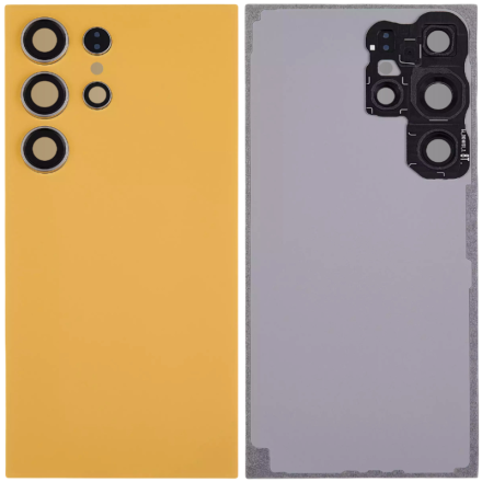 For Samsung Galaxy S24 Ultra 5G S928B/S928U/S928U1/S928W/S928N Battery Cover with Small Parts - Titanium Orange