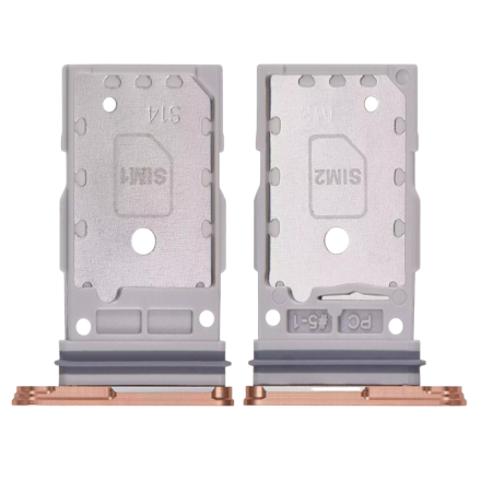 For Samsung Galaxy S24 S921/S24+ S926 SIM Card Tray (Dual SIM) - Sandstone Orange