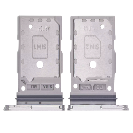 For Samsung Galaxy S24 S921/S24+ S926 SIM Card Tray (Dual SIM) - Marble Grey