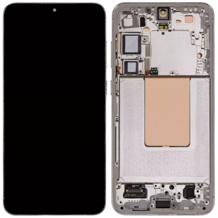 For Samsung Galaxy S24+ 5G S926 OLED Screen Digitizer Assembly with Front Frame - Amber Yellow - OEM New