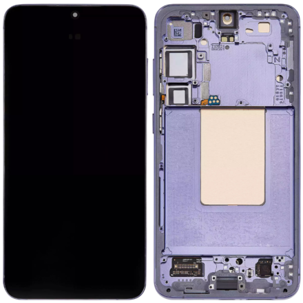 For Samsung Galaxy S24+ 5G S926 OLED Screen Digitizer Assembly with Front Frame - Cobalt Violet - OEM New