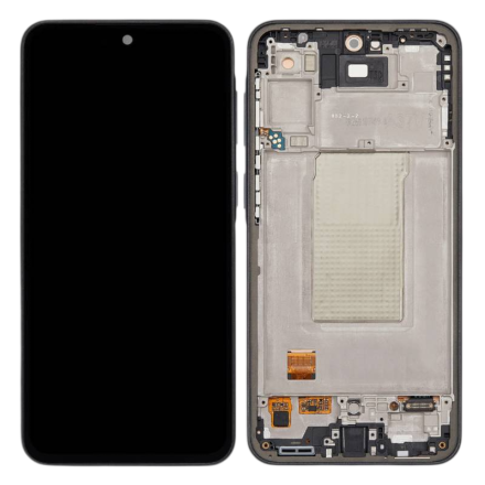 For Samsung Galaxy A37 2026 SM-A376 OLED Screen Digitizer Assembly with Front Frame - Charkoal