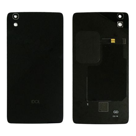 For Alcatel Idol 4 6055 Battery Cover - Black - With Logo