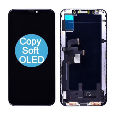 For iPhone XS Soft OLED Screen Digitizer Assembly with Frame - Black - Copy Soft OLED