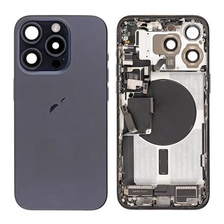For iPhone 15 Pro Max Back Cover Rear Housing Assembly - Blue Titanium - OEM Pulled