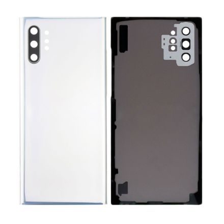 For Samsung Galaxy Note10+/Note10 Plus N975 Battery Cover with Small Parts - White - Samsung Logo