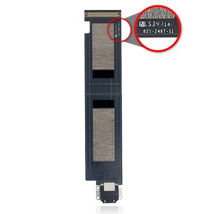 For iPad Pro 12.9 Charging Port Flex Cable Ribbon (3G Version) - White