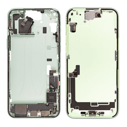 For iPhone 15 Plus Middle Frame Rear Housing Assembly - Green - OEM Pulled