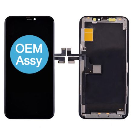 For iPhone 11 Pro OLED Screen Digitizer Assembly with Frame - Black - OEM Assembled