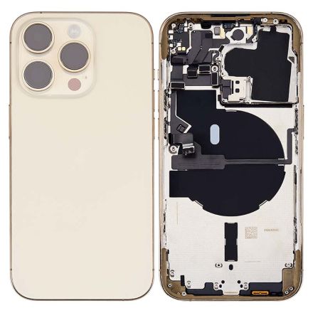 For iPhone 14 Pro Back Cover Rear Housing Assembly - Gold - OEM Assembled