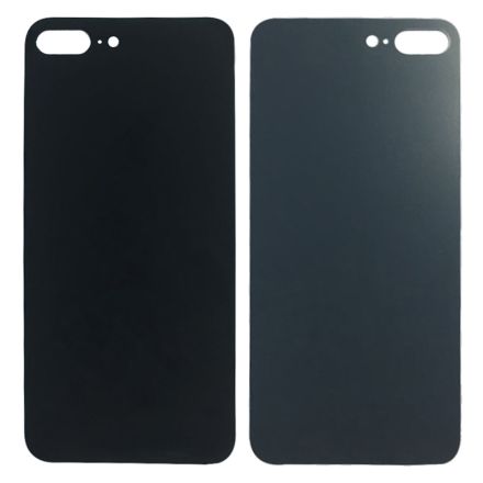 For iPhone 8 Plus Battery Cover Rear Glass - Black