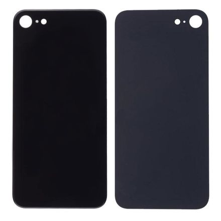 For iPhone 8 Battery Cover Rear Glass - Black