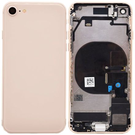 For iPhone 8 Back Cover Assembly - Gold - Without Words