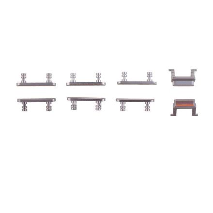 For Apple iPhone 8 Side Keys Set - Silver