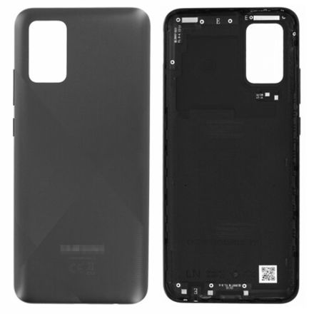 For Samsung Galaxy A02s SM-A025 Battery Cover - Black - Samsung Logo