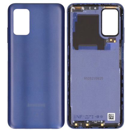 For Samsung Galaxy A03s SM-A037 Battery Cover - Blue - Samsung Logo