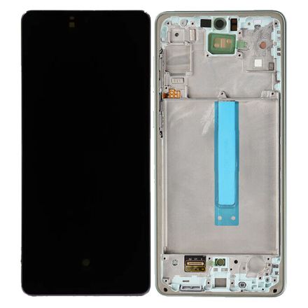 For Samsung Galaxy A73 5G SM-A736 OLED Screen Digitizer Assembly with Front Frame - Mint - OEM New