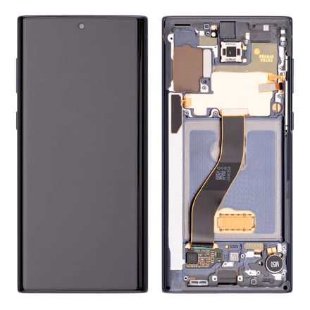 For Samsung Galaxy Note10 SM-N970/N970U/N970F OLED Screen Digitizer Assembly with Front Frame - Black - OEM New