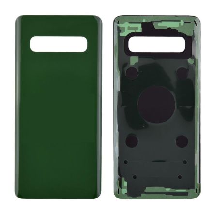 For Samsung Galaxy S10 G973/G973U/G973F Battery Cover with Adhesive - Green - Samsung Logo - OEM New