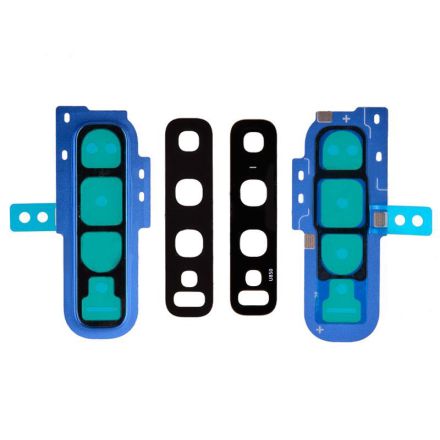 For Samsung Galaxy S10 G973/G973U/G973F Camera Lens with Bezel - Blue