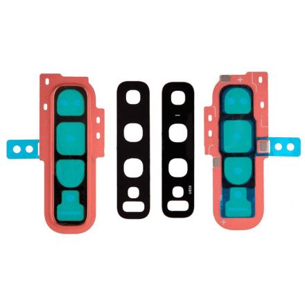 For Samsung Galaxy S10 G973/G973U/G973F Camera Lens with Bezel - Coral