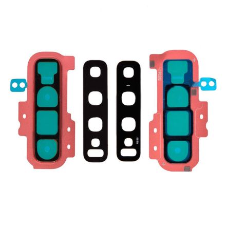 For Samsung Galaxy S10+ G975/G975U/G975F Camera Lens with Bezel - Coral