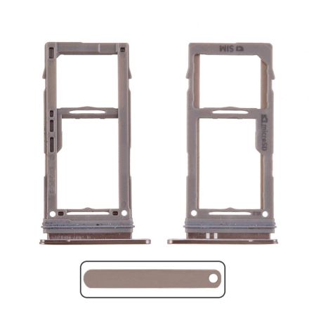 For Samsung Galaxy S10 G973/S10+ G975 Series SIM Card Tray - Gold