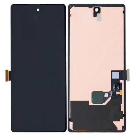 For Google Pixel 6 OLED Screen Digitizer Assembly with Front Frame - Black - OEM New