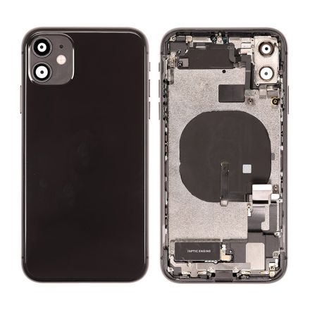 For iPhone 11 Back Cover Rear Housing Assembly - Black
