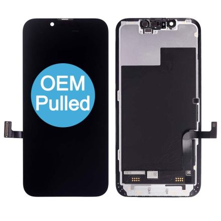 For iPhone 13 Mini OLED Screen Digitizer Assembly with Frame - Black - OEM Pulled