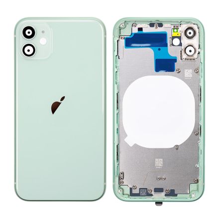 For iPhone 11 Rear Housing Back Cover - Green - Without Words - OEM Assembled