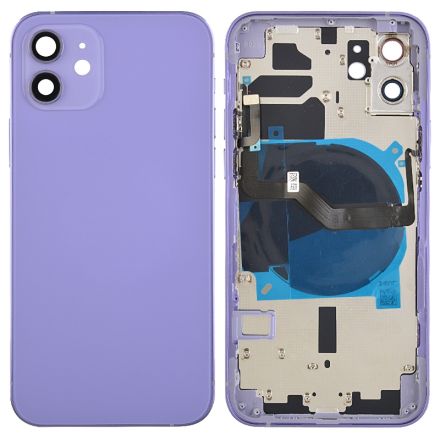 For iPhone 12 Back Cover with Small Parts - Purple