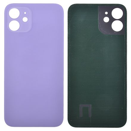 For iPhone 12 Battery Door Back Cover - Purple