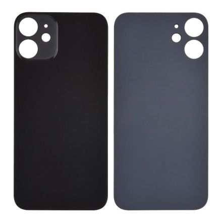 For iPhone 12 Battery Door Back Cover - Black