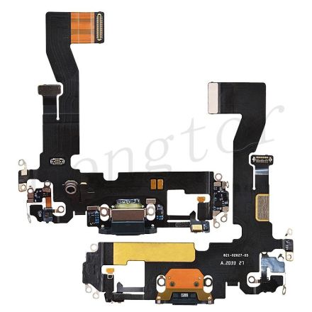 For iPhone 12 Charging Port Flex Cable Ribbon - Black - OEM Pulled