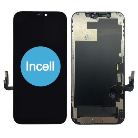 For iPhone 12/12 Pro LCD Screen Digitizer Assembly with Frame - Black - Incell