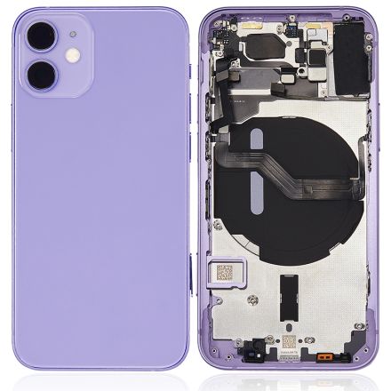 For iPhone 12 Mini Back Cover with Small Parts - Purple