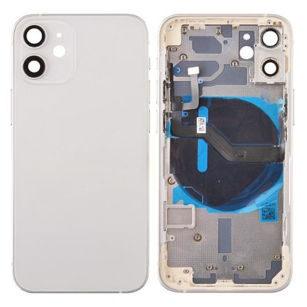 For iPhone 12 Mini Back Cover with Small Parts - White