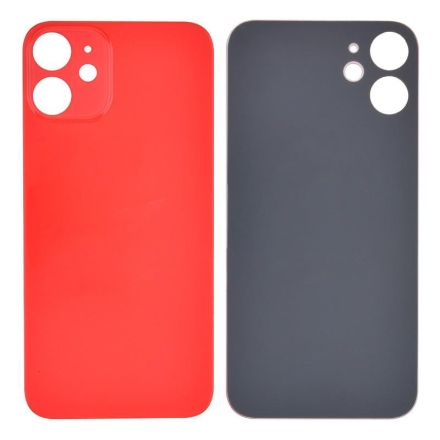 For iPhone 12 Mini Battery Door Back Cover - Red
