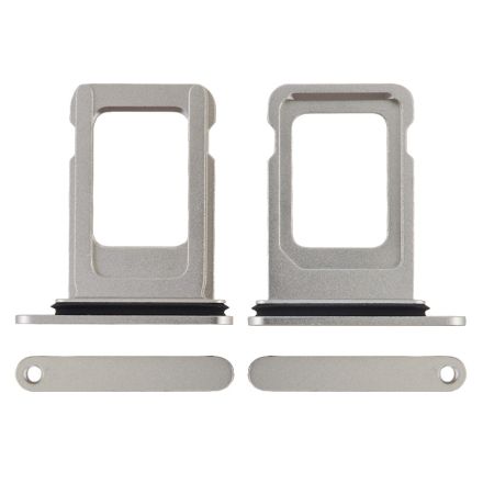 For iPhone 12 Pro Max SIM Card Tray - Silver