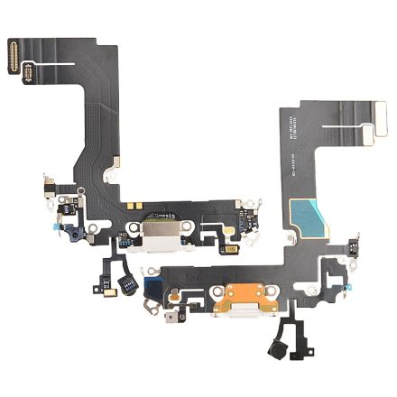 For iPhone 13 Mini Charging Port Flex Cable Ribbon - White - OEM Refurbished