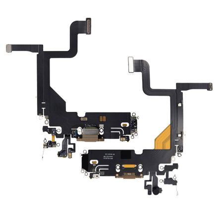 For iPhone 13 Pro Charging Port Flex Cable Ribbon - Gold - OEM Refurbished