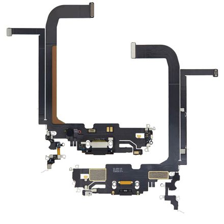 For iPhone 13 Pro Max Charging Port Flex Cable Ribbon - Black - OEM Pulled