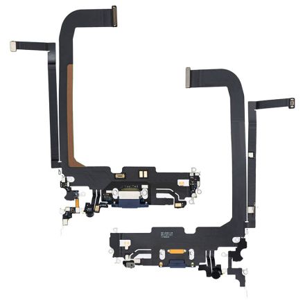 For iPhone 13 Pro Max Charging Port Flex Cable Ribbon - Blue - OEM Pulled
