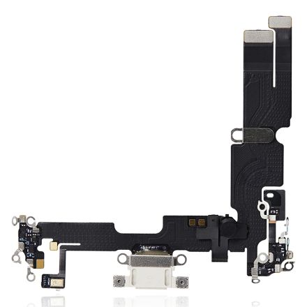 For iPhone 14 Plus Charging Port Flex Cable Ribbon - Starlight - OEM Pulled